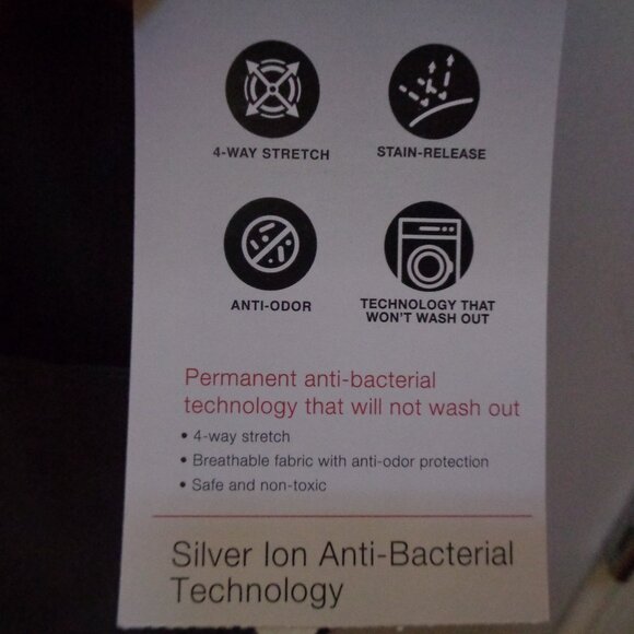 CuddlDuds Climate Right 6 Pocket Nursing Scrub Top Uniform Shirt Large Gray - Picture 5 of 7